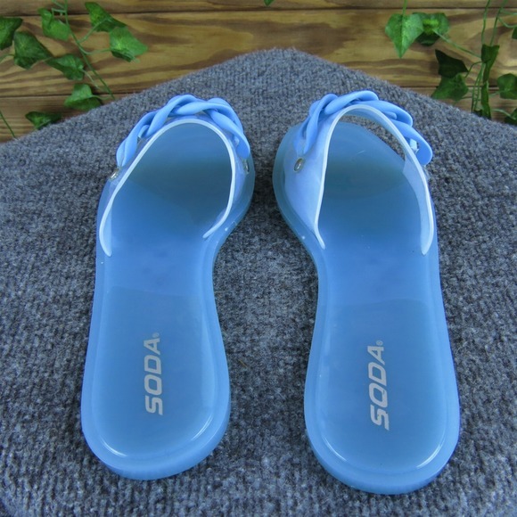 Soda Women's Braid Slide Blue Synthetic Sz 9 Medium Gently Used 2025 - Picture 4 of 6